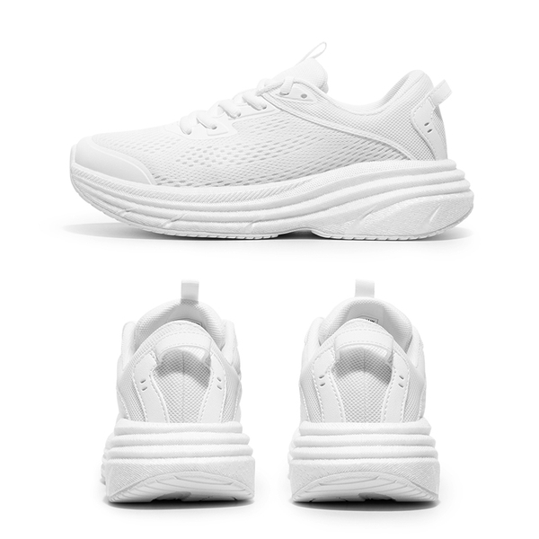 [FlexLife] Women's Lightweight Mesh Running Shoes - WHITE - 5
